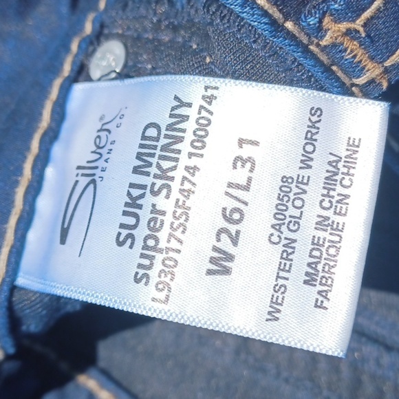 Silver Jeans Co. SUKI Super SKINNY Jeans, 26x31 - Picture 7 of 7